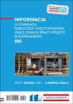 Sekocenbud Informacja o stawkach robocizny kosztorysowej oraz cenach pracy sprzętu budowlanego IRS 2 kw. 2026