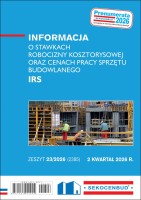 Sekocenbud Informacja o stawkach robocizny kosztorysowej oraz cenach pracy sprzętu budowlanego IRS 2 kw. 2026