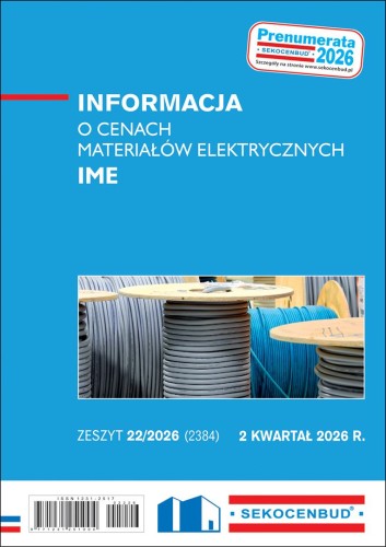 Sekocenbud Informacja o cenach materiałów elektrycznych IME