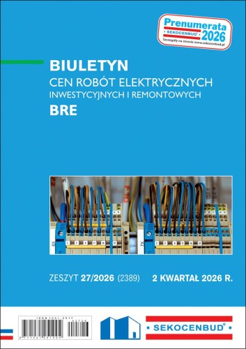 Sekocenbud Biuletyn cen robót elektrycznych BRE