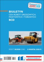 Sekocenbud Biuletyn cen robót drogowych, mostowych i torowych BCD 2 kw. 2026