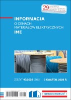Sekocenbud Informacja o cenach materiałów elektrycznych IME 3 kw. 2026
