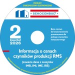 Sekocenbud Informacje kwartalne RMS (IMB, IMI, IME, IRS) na CD 2 kw.2026 