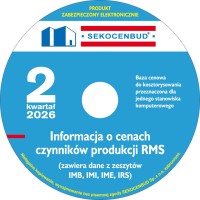 Sekocenbud Informacje kwartalne RMS (IMB, IMI, IME, IRS) na CD 2 kw.2026 