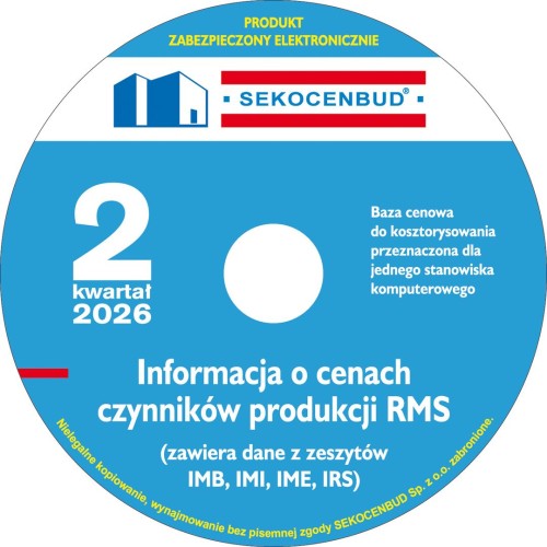 Sekocenbud Informacje kwartalne RMS (IMB, IMI, IME, IRS)