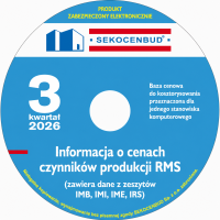 Sekocenbud Informacje kwartalne RMS (IMB, IMI, IME, IRS) na CD 3 kw.2026