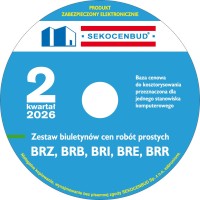 Sekocenbud Biuletyny cen robót (BRZ, BRB, BRI, BRE, BRR) na CD 2 kw. 2026