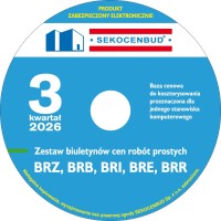 Sekocenbud Biuletyny cen robót (BRZ, BRB, BRI, BRE, BRR) na CD 3 kw. 2026
