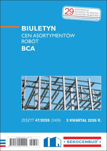 Sekocenbud Biuletyn cen asortymentów robót BCA