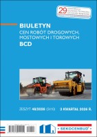 Sekocenbud Biuletyn cen robót drogowych, mostowych i torowych BCD 3 kw. 2026