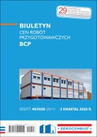 Sekocenbud Biuletyn cen robót przygotowawczych BCP 3 kw. 2026