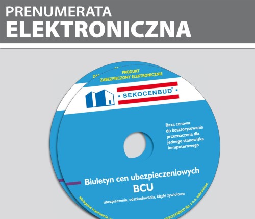 Sekocenbud Biuletyn cen ubezpieczeniowych BCU ON-LINE Prenumerata 2026
