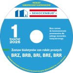 Sekocenbud Biuletyny cen robót (BRZ, BRB, BRI, BRE, BRR) na CD 1 kw. 2026